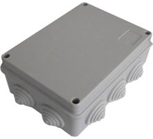 Коробка JBS300 300х250х120, 12вых, IP65, серая (44030HF)
