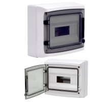 Щиток настенный с дверцей 12 модулей IP65 серый (RB12W6TGD)