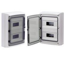 Щиток настенный с дверцей 24 модуля IP65 серый (RB24W6TGD)
