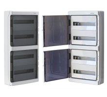 Щиток настенный с дверцей 72 модуля IP65 серый (RB72W6TGD)