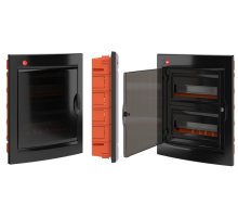 Щиток встраиваемый с дверцей 24 мод IP41 черный