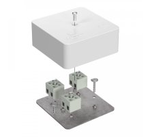 Коробка огнестойкая для кабель-канала Е15-Е60 (латунь) RAL9003 75х75х30 (40-0450-FR2.5-6-Е60) (Промрукав)