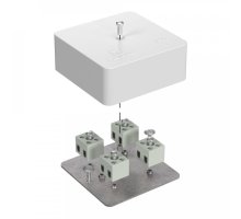 Коробка огнестойкая для кабель-канала Е15-Е60 (латунь) RAL9003 75х75х30 (40-0450-FR2.5-8-Е60) (Промрукав)