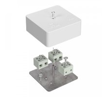 Коробка огнестойкая для кабель-канала Е15-Е60 (латунь) RAL9003 75х75х30 (40-0450-FR6.0-6-Е60) (Промрукав)