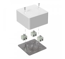 Коробка огнестойкая для кабель-канала Е15-Е60 (латунь) RAL9003 85х85х45 (40-0460-FR2.5-6-Е60) (Промрукав)