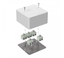 Коробка огнестойкая для кабель-канала Е15-Е60 (латунь) RAL9003 85х85х45 (40-0460-FR2.5-10-Е60) (Промрукав)