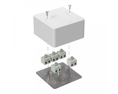 Коробка огнестойкая для кабель-канала Е15-Е60 (латунь) RAL9003 85х85х45 (40-0460-FR2.5-10-Е60) (Промрукав)