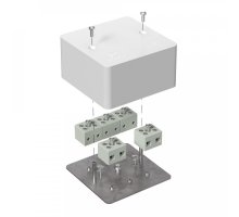 Коробка огнестойкая для кабель-канала Е15-Е60 (латунь) RAL9003 85х85х45 (40-0460-FR6.0-10-Е60) (Промрукав)
