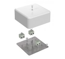 Коробка огнестойкая для кабель-канала Е15-Е60 (латунь) RAL9003 103х103х45 (40-0470-FR2.5-6-Е60) (Промрукав)