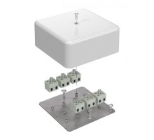 Коробка огнестойкая для кабель-канала Е15-Е60 (латунь) RAL9003 103х103х45 (40-0470-FR2.5-12-Е60) (Промрукав)