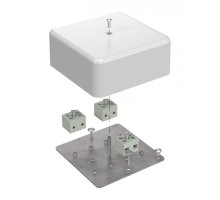 Коробка огнестойкая для кабель-канала Е15-Е60 (латунь) RAL9003 103х103х45 (40-0470-FR6.0-6-Е60) (Промрукав)
