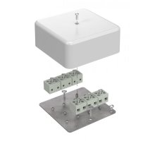 Коробка огнестойкая для кабель-канала Е15-Е60 (латунь) RAL9003 103х103х45 (40-0470-FR6.0-12-Е60) (Промрукав)