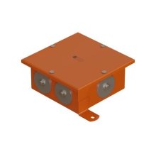 Коробка SMB165 металлическая 164х164х65, 6 металлических заглушек (56009S)