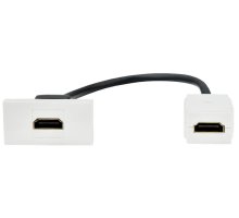 Розетка HDMI PRIMER РКМ-10-00-П 1 модуль белая (PR-KK40D-RH-0-1-K01)