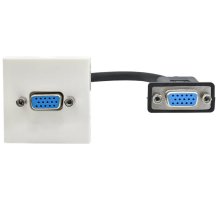Розетка мультимедийная VGA M/M PRIMER РКМ-10-20-П 1 модуль белая (PR-KK40D-RV-0-1-K01)