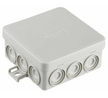 Коробка JBL085 85х85х38, 12 вых., 2P (0,15...4мм²) серая (43455HF-GR)