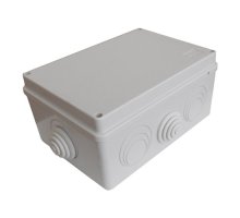 Коробка JBS210 210х150х100, 8 вых., 24P (0,15...2,5мм²) серая (43636HF-GR)