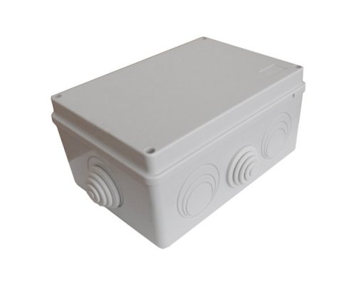 Коробка JBS210 210х150х100, 8 вых., 24P (0,15...2,5мм²) серая (43636HF-GR)