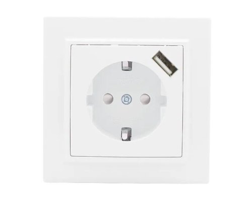 Минск Розетка 1-местная СП с/з 16А (ERR16-028-100-USB)