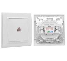 Минск Розетка RJ-45 1-местная СП (ERK01-035-10)