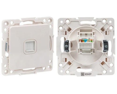 Стокгольм Механизм Розетки RJ-45 1-местной (EYK01-035-10)