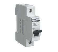 GENERICA ВА47-29М 1P C 16А 4,5кА (MVA21-1-016-C-G)