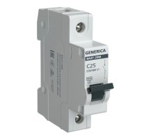GENERICA ВА47-29М 1P C 25А 4,5кА (MVA21-1-025-C-G)