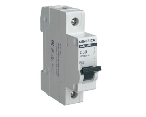 GENERICA ВА47-29М 1P C 50А 4,5кА (MVA21-1-050-C-G)