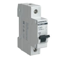 GENERICA ВА47-29М 1P C 63А 4,5кА (MVA21-1-063-C-G)