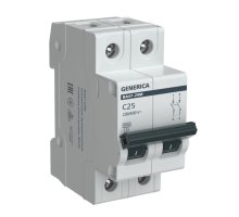 GENERICA ВА47-29М 2P C 25А 4,5кА (MVA21-2-025-C-G)