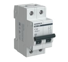 GENERICA ВА47-29М 2P C 32А 4,5кА (MVA21-2-032-C-G)
