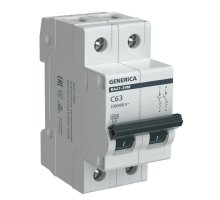 GENERICA ВА47-29М 2P C 63А 4,5кА (MVA21-2-063-C-G)