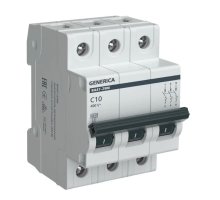 GENERICA ВА47-29М 3P C 10А 4,5кА (MVA21-3-010-C-G)