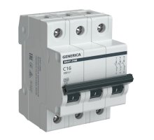 GENERICA ВА47-29М 3P C 16А 4,5кА (MVA21-3-016-C-G)