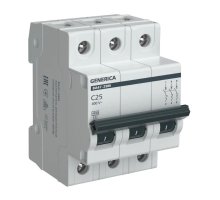 GENERICA ВА47-29М 3P C 25А 4,5кА (MVA21-3-025-C-G)