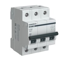 GENERICA ВА47-29М 3P C 32А 4,5кА (MVA21-3-032-C-G)