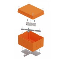 Коробка огнестойкая для о/п E15-E120 для о/п RAL2003 150х110х90 (40-0351-FR1.5-6) (Промрукав)