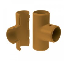 Тройник разборный бук D25 мм (PR13.0257)