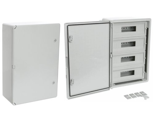 ЩРН-60 IP65 Корпус пластиковый распределительный серая дверь 600х400х200 (PR08.26501)