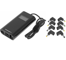Блок питания Ippon D90U автоматический 90W 15V-19.5V 8-connectors 4.5A 1xUSB 2.1A, LCD индикатор (654527)