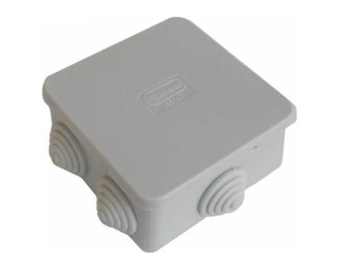 Коробка JBS101 100х100х55, 6 вых., IP55, серая (44037HF)