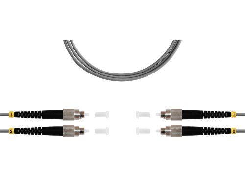 Патч-корд ВО MM(OM1), FC/UPC-FC/UPC, 3.0мм, duplex, LSZH, 5м (09-12094)