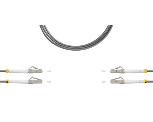 Патч-корд ВО MM(OM1), LC/UPC-LC/UPC, 3.0мм, duplex, LSZH, 5м (09-12109)