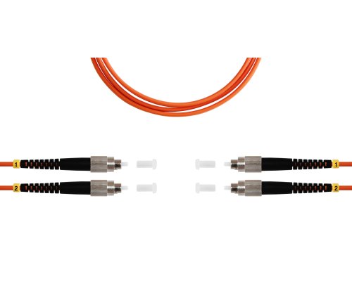 Патч-корд ВО MM(OM2), FC/UPC-FC/UPC, 3.0мм, duplex, LSZH, 2м (09-12002)