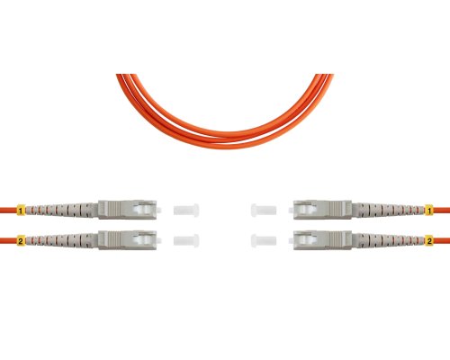 Патч-корд ВО MM(OM2), SC/UPC-SC/UPC, 3.0мм, duplex, LSZH, 5м (09-12029)