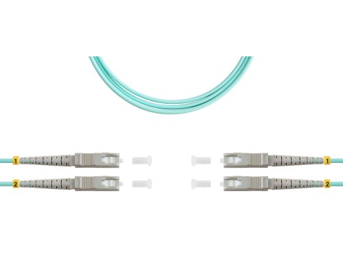 Патч-корд ВО MM(OM3), SC/UPC-SC/UPC, 3.0мм, duplex, LSZH, 5м (09-12059)