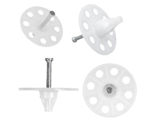 Тарельчатый дюбель гриб с гвоздем для монтажных пистолетов IN20 (250 шт) FEDAST (FD20IN)