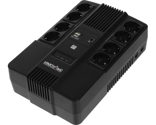 Импульс Мастер 800 480Вт 800ВА черный (MT80107)