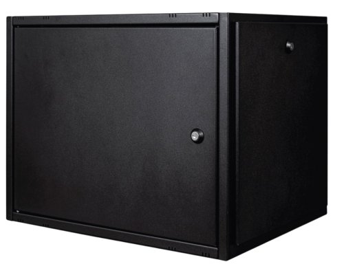 RackMann 12 U (600х600), глухая перед. дверь, глухая зад. стенка, черный