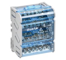Шины на DIN-рейку (кросс-модуль) ШНК 4х7 3L+PEN TEKFOR (TF-DN10-4-07-100)